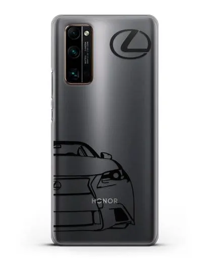 Чехол с изображением Lexus силиконовый для Honor 30 Pro Plus