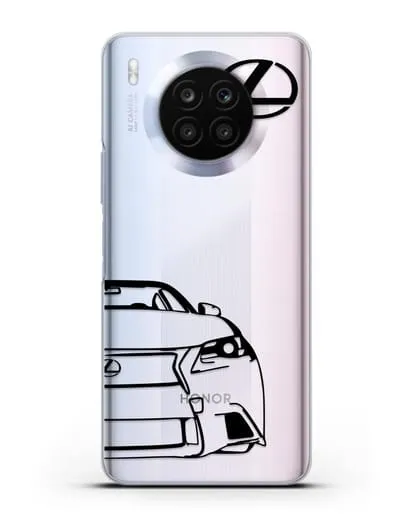 Чехол с изображением Lexus силиконовый для Honor 50 lite
