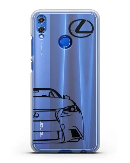 Чехол с изображением Lexus силиконовый для Honor 8X