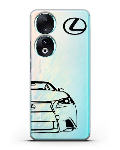 Чехол с изображением Lexus силиконовый для Honor 90