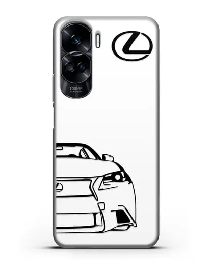 Чехол с изображением Lexus силиконовый для Honor 90 Lite