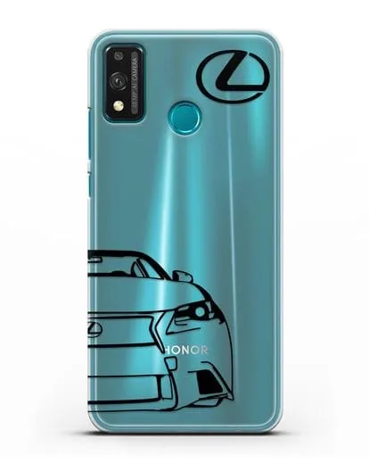 Чехол с изображением Lexus силиконовый для Honor 9X lite