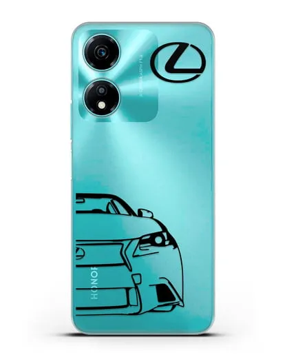 Чехол с изображением Lexus силиконовый для Honor X5 Plus