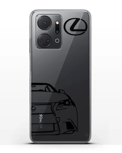 Чехол с изображением Lexus силиконовый для Honor X7a