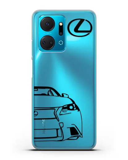 Чехол с изображением Lexus силиконовый для Honor X7a Plus