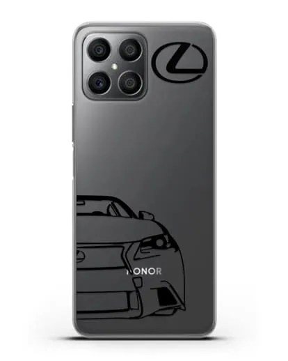 Чехол с изображением Lexus силиконовый для Honor X8