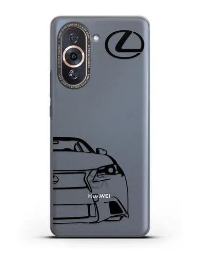Чехол с изображением Lexus силиконовый для Huawei Nova 10 Pro