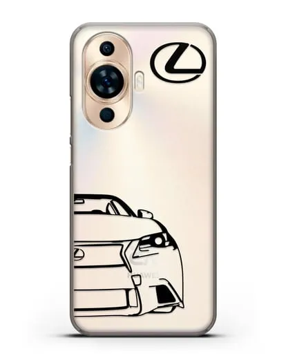 Чехол с изображением Lexus силиконовый для Huawei Nova 11