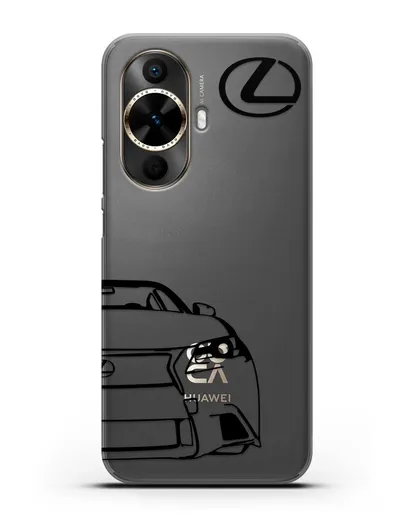 Чехол с изображением Lexus силиконовый для Huawei Nova 12s