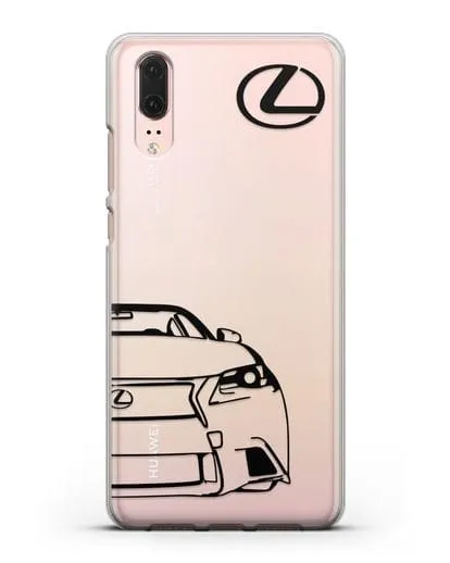 Чехол с изображением Lexus силиконовый для Huawei P20