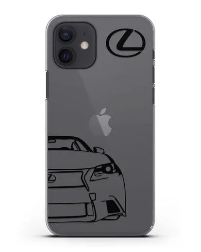 Чехол с изображением Lexus силиконовый для iPhone 12