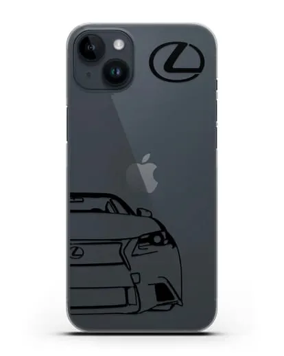 Чехол с изображением Lexus силиконовый для iPhone 14 Plus