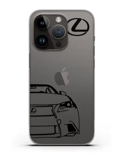 Чехол с изображением Lexus силиконовый для iPhone 14 Pro
