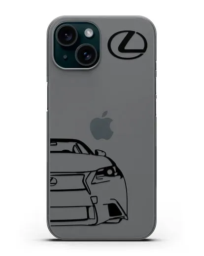 Чехол с изображением Lexus силиконовый для iPhone 15