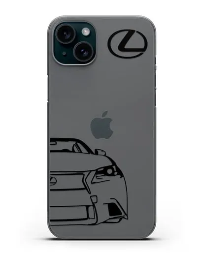 Чехол с изображением Lexus силиконовый для iPhone 15 Plus