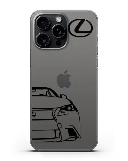 Чехол с изображением Lexus силиконовый для iPhone 15 Pro Max