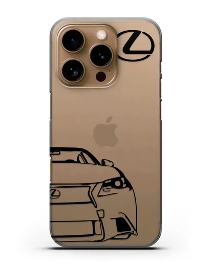 Чехол с изображением Lexus силиконовый для iPhone 16 Pro