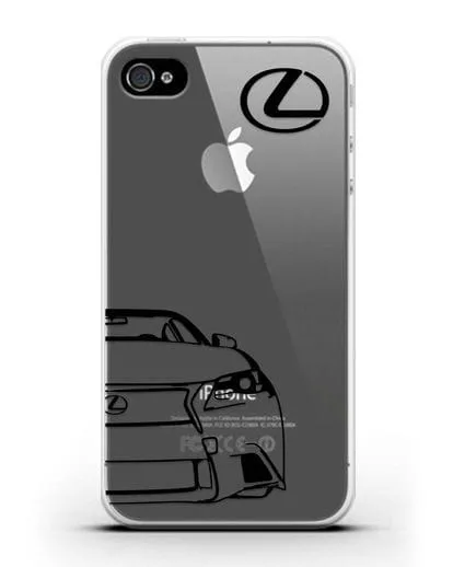 Чехол с изображением Lexus силиконовый для iPhone 4/4s