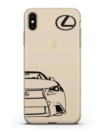 Чехол с изображением Lexus силиконовый для iPhone XS Max