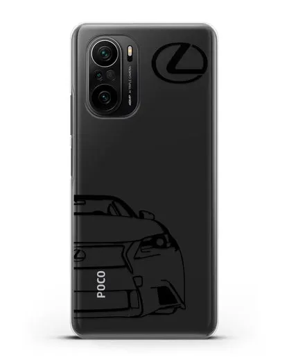 Чехол с изображением Lexus силиконовый для Xiaomi Poco F3