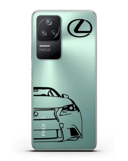 Чехол с изображением Lexus силиконовый для Xiaomi Poco F4