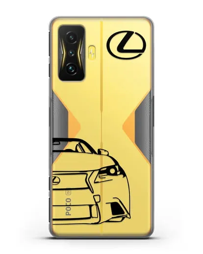 Чехол с изображением Lexus силиконовый для Xiaomi Poco F4 GT