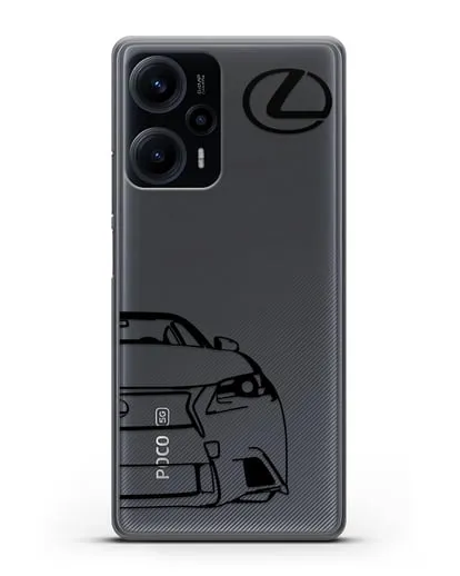 Чехол с изображением Lexus силиконовый для Xiaomi Poco F5