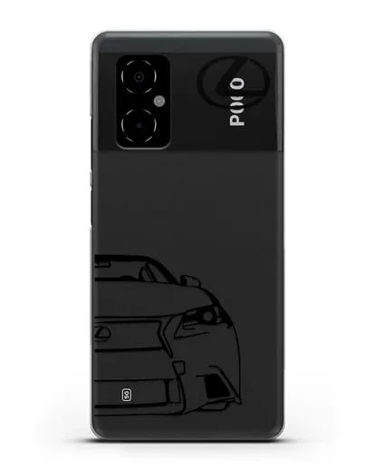 Чехол с изображением Lexus силиконовый для Xiaomi Poco M4 5G