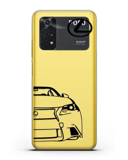 Чехол с изображением Lexus силиконовый для Xiaomi Poco M4 Pro 4G