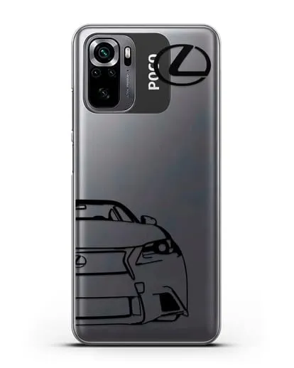 Чехол с изображением Lexus силиконовый для Xiaomi Poco M5s