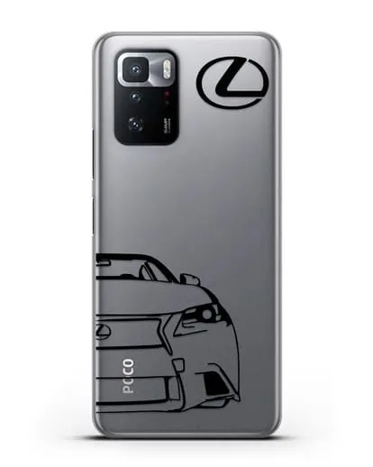 Чехол с изображением Lexus силиконовый для Xiaomi Poco X3 GT