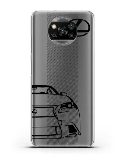 Чехол с изображением Lexus силиконовый для Xiaomi Poco X3 Pro