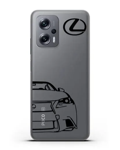 Чехол с изображением Lexus силиконовый для Xiaomi Poco X4 GT