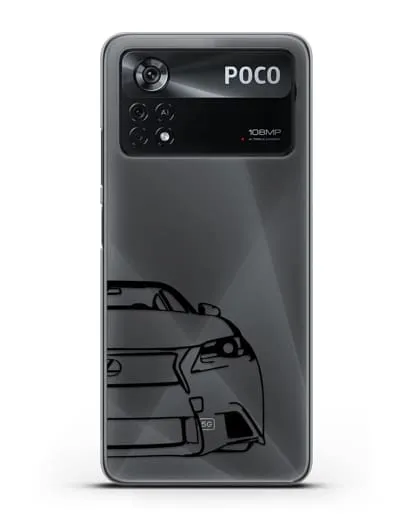 Чехол с изображением Lexus силиконовый для Xiaomi Poco X4 Pro