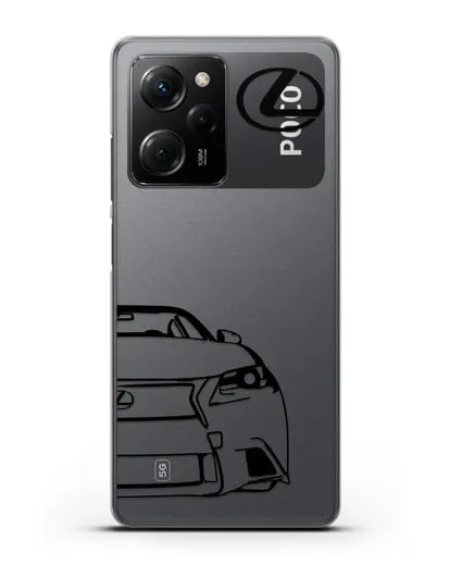 Чехол с изображением Lexus силиконовый для Xiaomi Poco X5 Pro