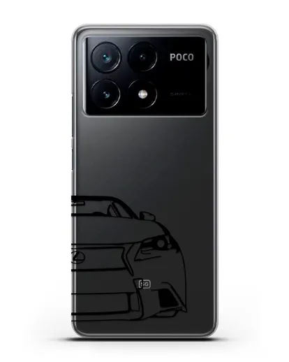 Чехол с изображением Lexus силиконовый для Xiaomi Poco X6 Pro