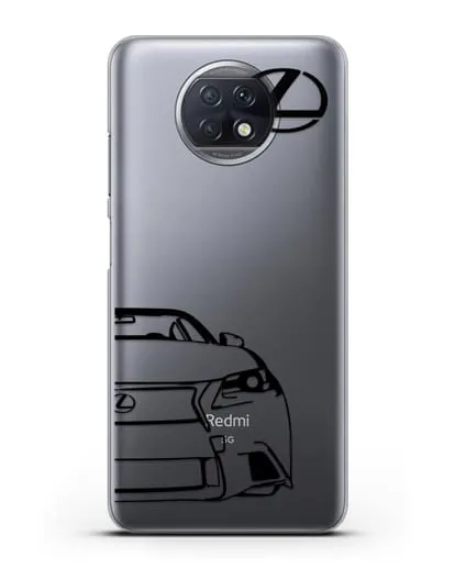 Чехол с изображением Lexus силиконовый для Xiaomi Redmi Note 9T