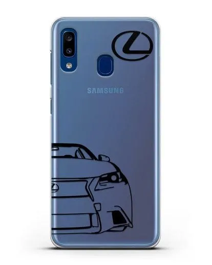 Чехол с изображением Lexus силиконовый для Samsung Galaxy A20 [SM-A205FN]