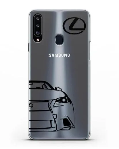 Чехол с изображением Lexus силиконовый для Samsung Galaxy A20s [SM-A207FN]
