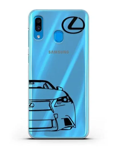 Чехол с изображением Lexus силиконовый для Samsung Galaxy A30 [SM-A305FN]