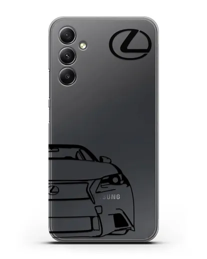 Чехол с изображением Lexus силиконовый для Samsung Galaxy A34 [SM-A346]