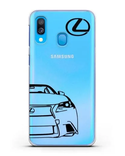 Чехол с изображением Lexus силиконовый для Samsung Galaxy A40 [SM-A405F]