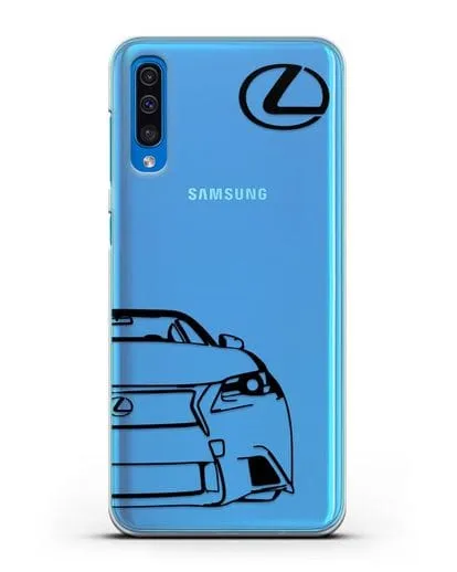 Чехол с изображением Lexus силиконовый для Samsung Galaxy A50