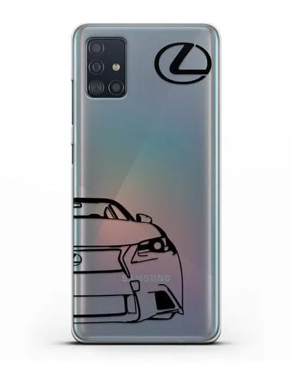 Чехол с изображением Lexus силиконовый для Samsung Galaxy A51 [SM-A515F]