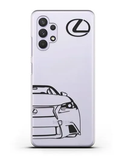 Чехол с изображением Lexus силиконовый для Samsung Galaxy A32 4G [SM-A325F]