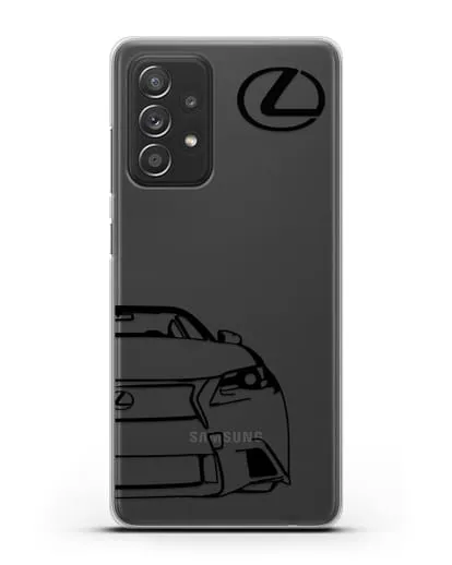Чехол с изображением Lexus силиконовый для Samsung Galaxy A53