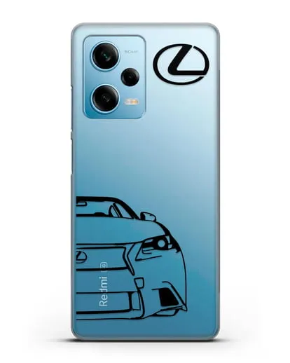 Чехол с изображением Lexus силиконовый для Xiaomi Redmi Note 12 5G