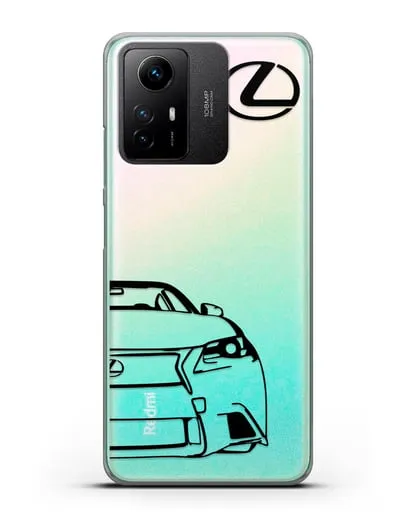 Чехол с изображением Lexus силиконовый для Xiaomi Redmi Note 12S