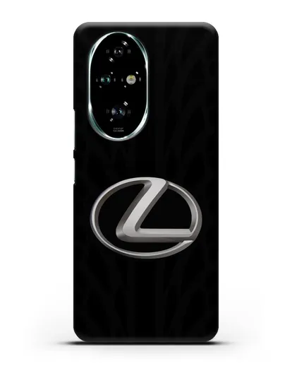 Чехол с логотипом Lexus с протектором шин силиконовый для Honor 200 Pro