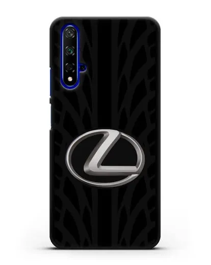 Чехол с логотипом Lexus с протектором шин силиконовый для Honor 20